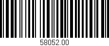Código de barras (EAN, GTIN, SKU, ISBN): '58052.00'