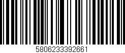 Código de barras (EAN, GTIN, SKU, ISBN): '5806233392661'