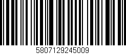 Código de barras (EAN, GTIN, SKU, ISBN): '5807129245009'