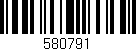 Código de barras (EAN, GTIN, SKU, ISBN): '580791'