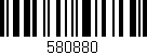 Código de barras (EAN, GTIN, SKU, ISBN): '580880'