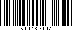Código de barras (EAN, GTIN, SKU, ISBN): '5809236959817'