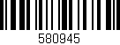 Código de barras (EAN, GTIN, SKU, ISBN): '580945'
