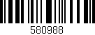 Código de barras (EAN, GTIN, SKU, ISBN): '580988'