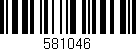 Código de barras (EAN, GTIN, SKU, ISBN): '581046'