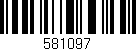 Código de barras (EAN, GTIN, SKU, ISBN): '581097'