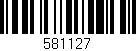 Código de barras (EAN, GTIN, SKU, ISBN): '581127'