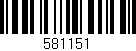 Código de barras (EAN, GTIN, SKU, ISBN): '581151'