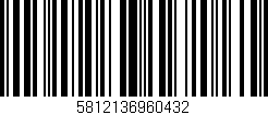 Código de barras (EAN, GTIN, SKU, ISBN): '5812136960432'