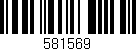 Código de barras (EAN, GTIN, SKU, ISBN): '581569'