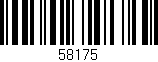 Código de barras (EAN, GTIN, SKU, ISBN): '58175'
