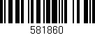 Código de barras (EAN, GTIN, SKU, ISBN): '581860'
