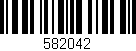 Código de barras (EAN, GTIN, SKU, ISBN): '582042'