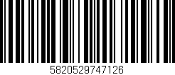 Código de barras (EAN, GTIN, SKU, ISBN): '5820529747126'