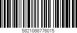 Código de barras (EAN, GTIN, SKU, ISBN): '5821088776015'