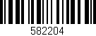 Código de barras (EAN, GTIN, SKU, ISBN): '582204'