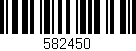 Código de barras (EAN, GTIN, SKU, ISBN): '582450'