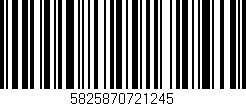 Código de barras (EAN, GTIN, SKU, ISBN): '5825870721245'