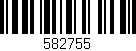 Código de barras (EAN, GTIN, SKU, ISBN): '582755'