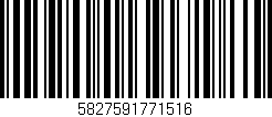 Código de barras (EAN, GTIN, SKU, ISBN): '5827591771516'
