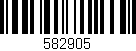 Código de barras (EAN, GTIN, SKU, ISBN): '582905'