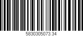 Código de barras (EAN, GTIN, SKU, ISBN): '5830305073.34'