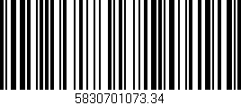 Código de barras (EAN, GTIN, SKU, ISBN): '5830701073.34'