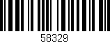 Código de barras (EAN, GTIN, SKU, ISBN): '58329'