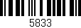 Código de barras (EAN, GTIN, SKU, ISBN): '5833'