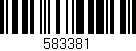 Código de barras (EAN, GTIN, SKU, ISBN): '583381'