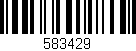 Código de barras (EAN, GTIN, SKU, ISBN): '583429'