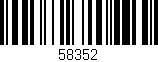 Código de barras (EAN, GTIN, SKU, ISBN): '58352'