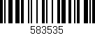Código de barras (EAN, GTIN, SKU, ISBN): '583535'