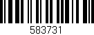 Código de barras (EAN, GTIN, SKU, ISBN): '583731'
