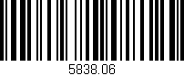 Código de barras (EAN, GTIN, SKU, ISBN): '5838.06'