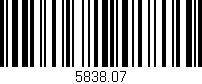 Código de barras (EAN, GTIN, SKU, ISBN): '5838.07'