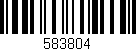 Código de barras (EAN, GTIN, SKU, ISBN): '583804'