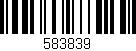 Código de barras (EAN, GTIN, SKU, ISBN): '583839'