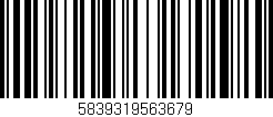 Código de barras (EAN, GTIN, SKU, ISBN): '5839319563679'