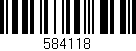 Código de barras (EAN, GTIN, SKU, ISBN): '584118'