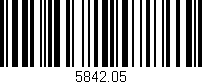 Código de barras (EAN, GTIN, SKU, ISBN): '5842.05'