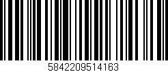 Código de barras (EAN, GTIN, SKU, ISBN): '5842209514163'