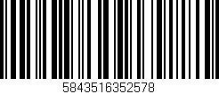 Código de barras (EAN, GTIN, SKU, ISBN): '5843516352578'