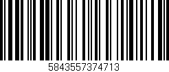 Código de barras (EAN, GTIN, SKU, ISBN): '5843557374713'