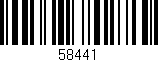 Código de barras (EAN, GTIN, SKU, ISBN): '58441'
