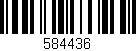 Código de barras (EAN, GTIN, SKU, ISBN): '584436'