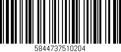 Código de barras (EAN, GTIN, SKU, ISBN): '5844737510204'