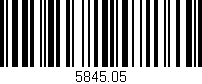 Código de barras (EAN, GTIN, SKU, ISBN): '5845.05'
