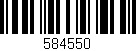 Código de barras (EAN, GTIN, SKU, ISBN): '584550'