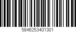 Código de barras (EAN, GTIN, SKU, ISBN): '5846253401301'